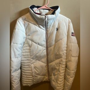 Polo Assassin White Puffer Jacket